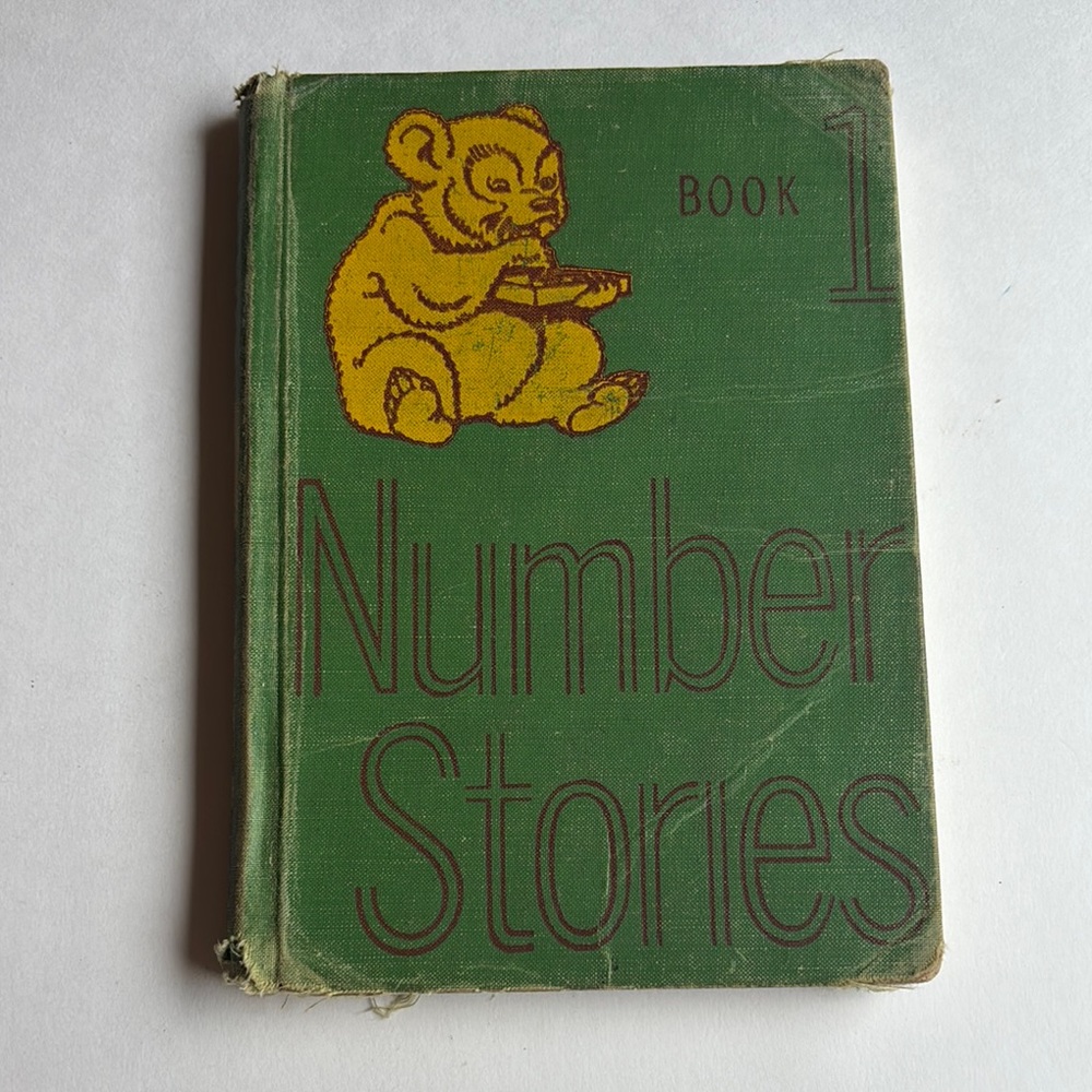 Vintage Book 1 Number Stories Hardcover Book